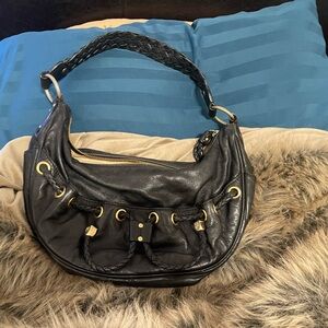 Michael Kors black leather bag